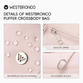 WESTBRONCO รุ่น Swiss Roll (สวิสโรล) – กระเป๋าสะพายไหล่นุ่มฟู นุ่มนิ่ม เหมาะสำหรับการไปเที่ยวและเหมาะสำหรับใช้ในชีวิตประจำวัน