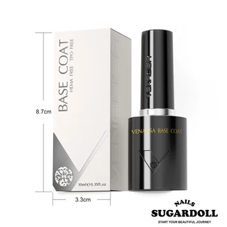 พร้อมส่งในBangkok ท็อป เบส เคลือบเล็บ ท็อปด้าน ท็อปแมท 10ml VENALISA Select เงาไม่ดรอป No HEMA · No TPO · No TMPTA ปกป้องสีเจลจากรอยขีด Top coat / Base coat/ MATTE TOP