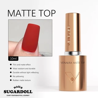 พร้อมส่งในBangkok ท็อป เบส เคลือบเล็บ ท็อปด้าน ท็อปแมท 10ml VENALISA Select เงาไม่ดรอป No HEMA · No TPO · No TMPTA ปกป้องสีเจลจากรอยขีด Top coat / Base coat/ MATTE TOP
