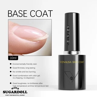 พร้อมส่งในBangkok ท็อป เบส เคลือบเล็บ ท็อปด้าน ท็อปแมท 10ml VENALISA Select เงาไม่ดรอป No HEMA · No TPO · No TMPTA ปกป้องสีเจลจากรอยขีด Top coat / Base coat/ MATTE TOP
