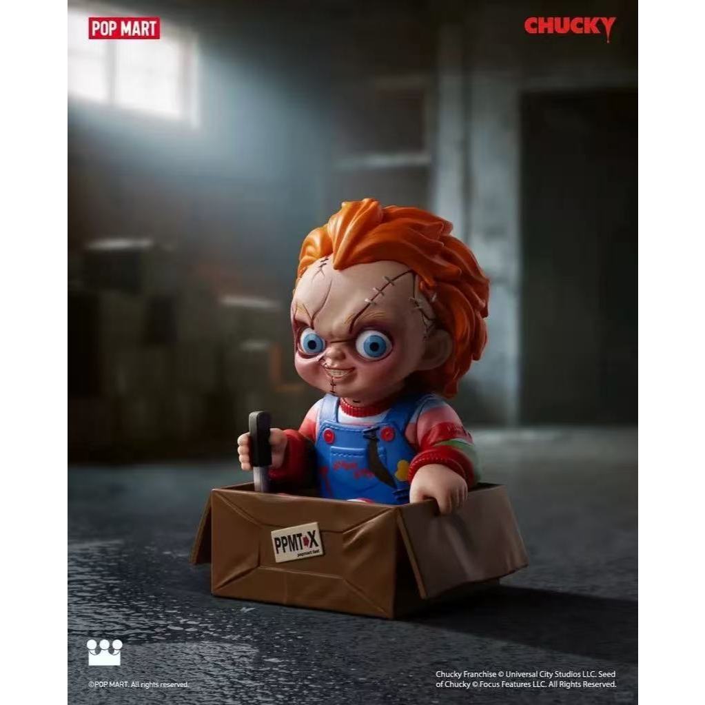 P POPMART POPMART Chucky Series รูป Mystery Box ของเล่นของขวัญฮาโลวีนแต่งตัวตุ๊กตา