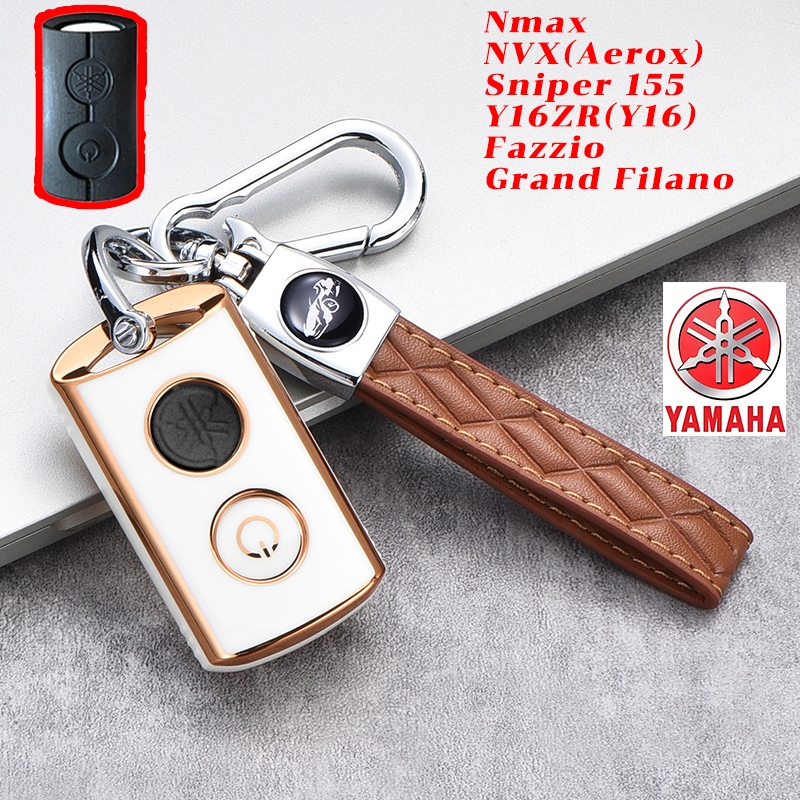 เคสรีโมตกุญแจ YAMAHA สวยงาม Sniper155 Nmax Fazzio Grand Filano NVX Aerox Y16ZR tpu พวงกุญแจ