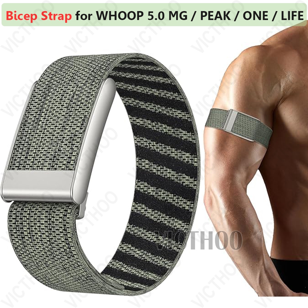 ปลอกแขนกีฬา สายรัดไนลอนระบายอากาศ Bicep สําหรับ Whoop 5.0 ONE PEAK LIFE MG