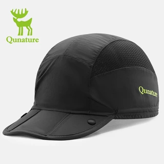 Qunature หมวกกันแดด หมวกเดินทาง พับได้ สายปรับยืดหยุ่นได้ ระบายอากาศได้ดี ปีกกว้าง ป้องกันแสงแดด อุปกรณ์กลางแจ้ง สำหรับชายและหญิง