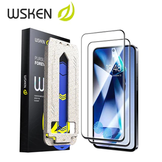 WSKEN ฟิล์มกันรอยหน้าจอสําหรับ Samsung S25FE ฟิล์มความเป็นส่วนตัว, ฟิล์มกระจกสําหรับ Samsung S25FE S24FE, ใส, ไร้ฟอง, กันรอยขีดข่วน, 2 แพ็ค