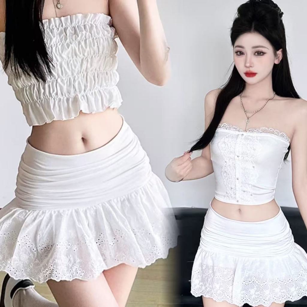 Bra Queen กระโปรงสั้น petit mini skirt เซ็กซี่และหวาน ลูกไม้ลูกไม้ เนื้อผ้านุ่มเซ็กซี่หวาน