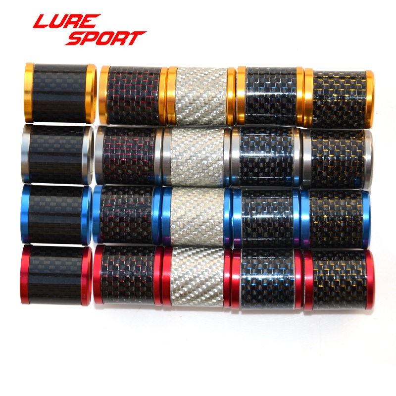 LURESPORT แหวนอลูมิเนียมและคาร์บอนหลอดหมวก 16 17 FUJI Reel Seat Rod Building Component Repair เบ็ดตกปลา DIY อุปกรณ์เสริม