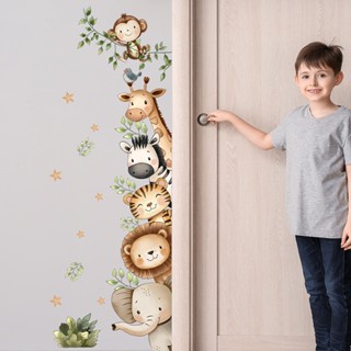 สติกเกอร์ติดผนังการ์ตูนยีราฟ ม้าลาย ช้าง สำหรับห้องนอนเด็กอน…