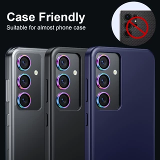 WSKEN สําหรับ Samsung S25FE กล้องหลัง Ultra HD ฟิล์มกระจก Anti-Reflection ลายนิ้วมือทนสีสวยเลนส์กล้อง Samsung S25/S24 ฟิล์มกล้อง