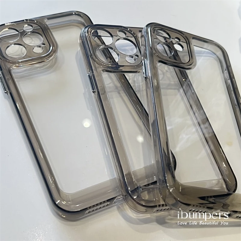 Ibumpers เคสใสขอบดำ iPhone ทุกรุ่น Classic Bumper Softcase thumbnail 3