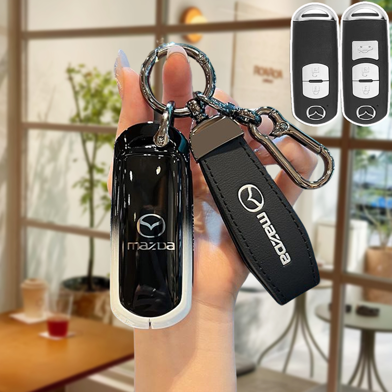 Mazda เคสกุญแจรีโมทรถยนต์ สําหรับ Mazda 2 Mazda 3 Mazda 4 6 CX3 CX4 CX5 CX9 ของแต่งรถยนต์ พวงกุญแจ
