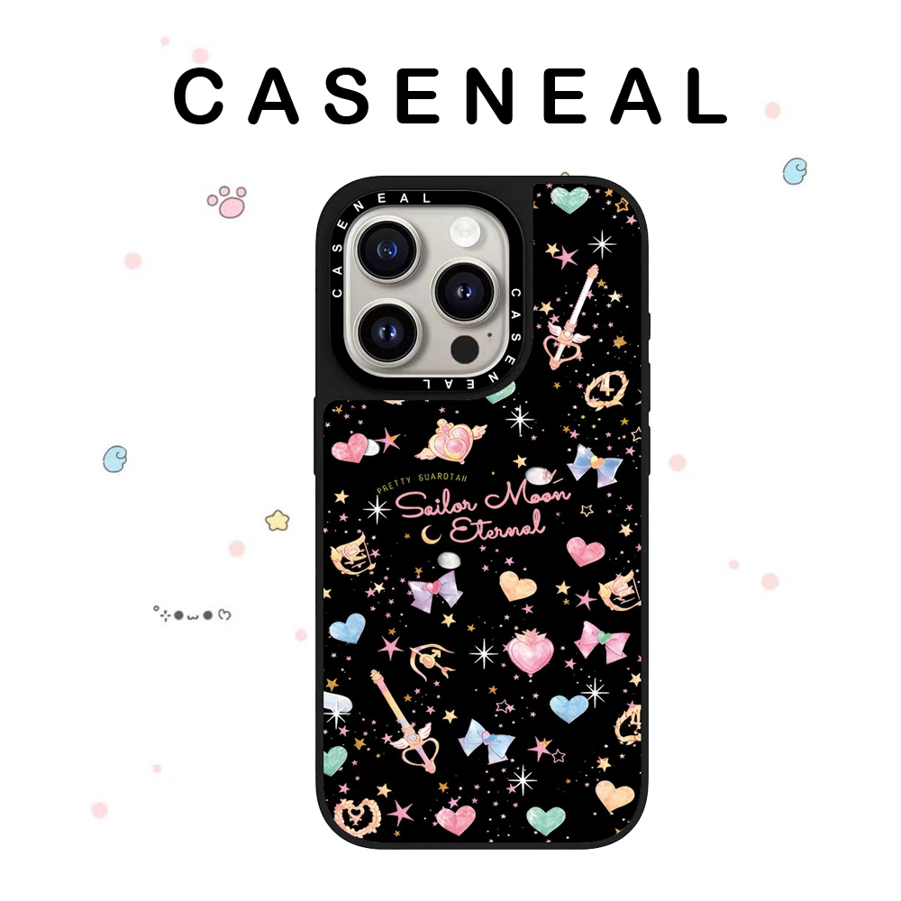 CASENEAL Graffiti Starsคุณภาพสูงกระจกเคสโทรศัพท์เหมาะสําหรับiPhone 17ProMax 17pro 17 air 16promax 16 15promax 15 14promax 13 13Promaxแฟชั่นAnti Drop Hard Case
