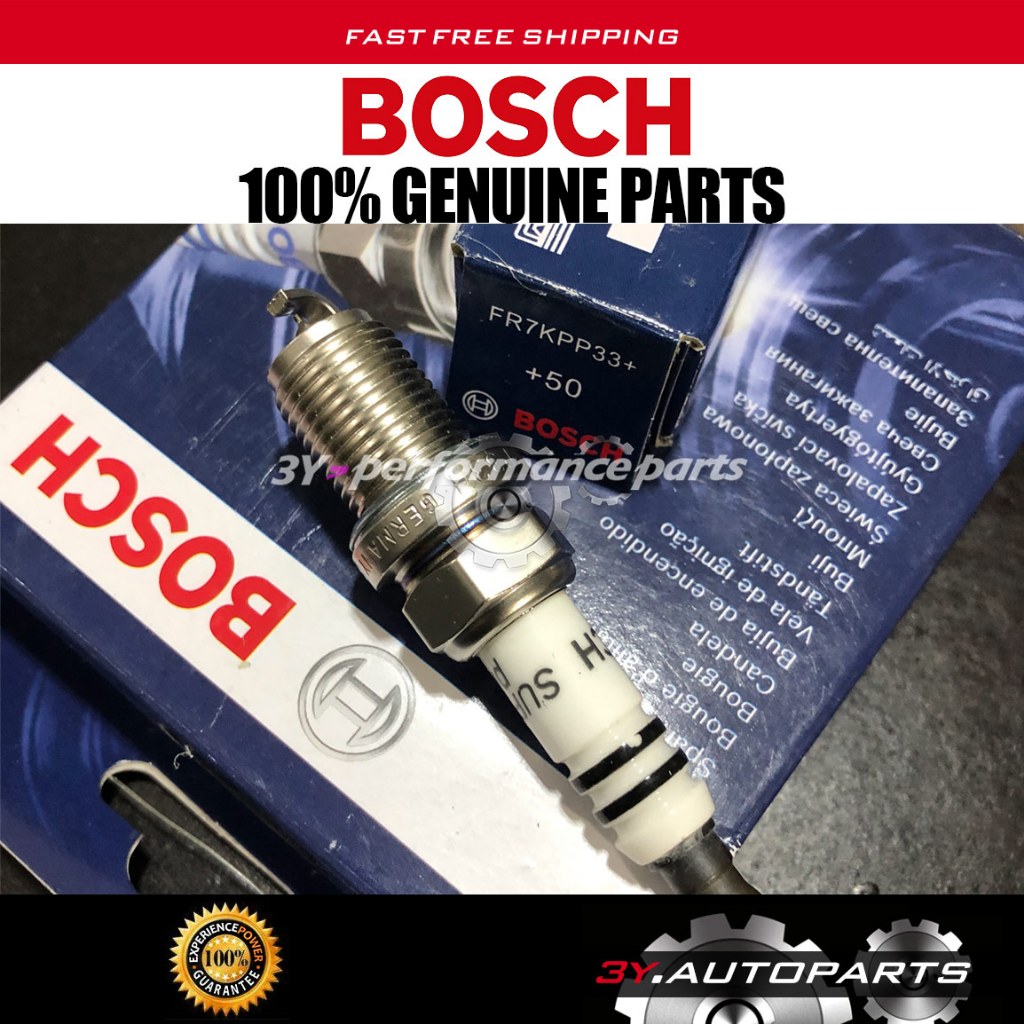 ของแท้ใหม่ Bosch FR7KPP332 (@1 ชิ้น) หัวเทียน - Audi A4 A5 A6 Q5 (V6) / BMW 1 3 5 6 7 X5 series E46 