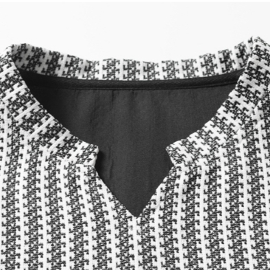 เสื้อยืดแขนยาวลายก้างปลาสำหรับผู้ชาย มีฮู้ด เหมาะสำหรับฤดูหนาว - รูปที่ 4