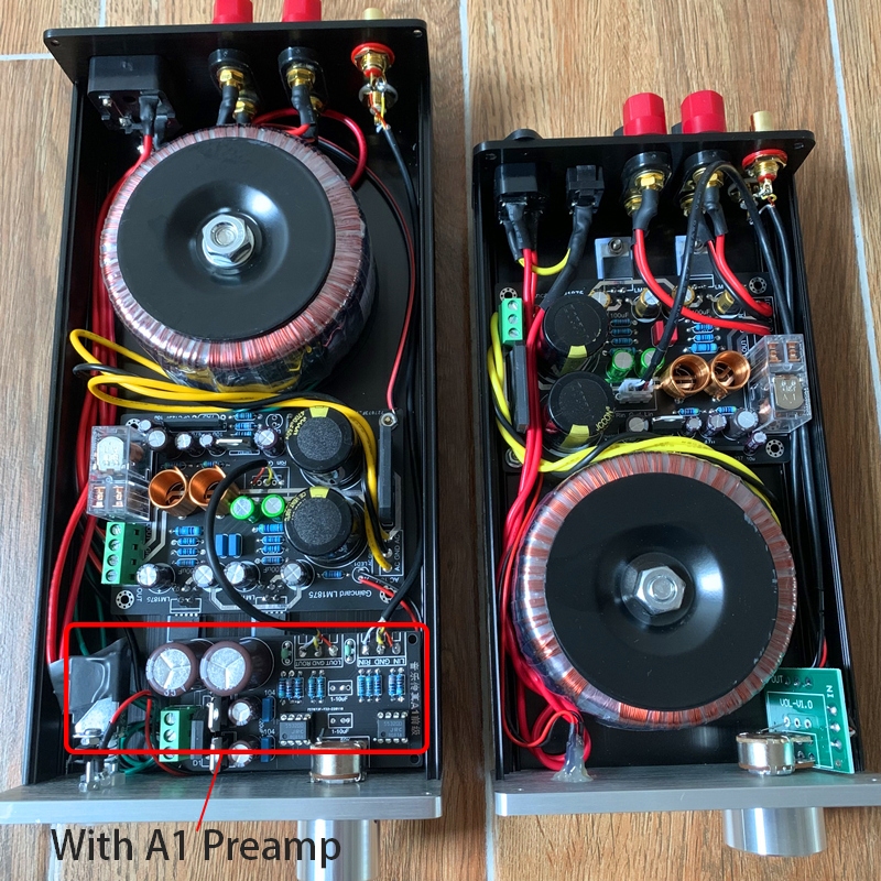 HiFi Audio LM1875 เครื่องขยายเสียง + ปรีแอมป์ A1 GC2.0 2.0 Channel Stereo Vocal Clarity​​ 30W+30W