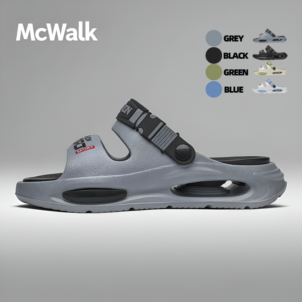 MCWALK|รองเท้าแตะ|EVA|กันแบคทีเรีย|พื้นกันลื่นร้านอาหาร|ทนคราบน้ำมันล้างง่าย