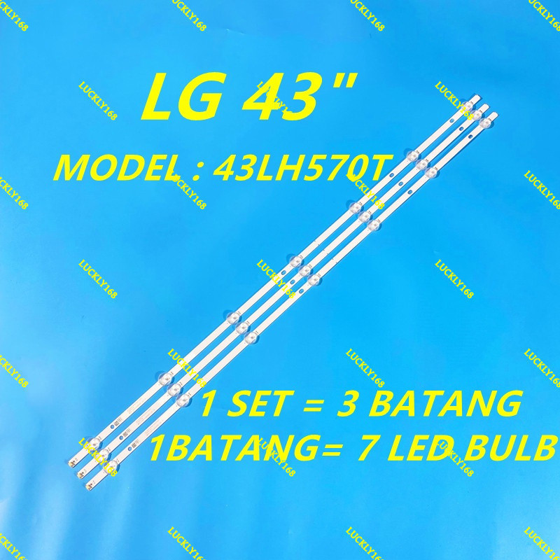 ใหม่ 3 ชิ้น/เซ็ต 43LH570T 43LH511T LG 43" LED TV BACKLIGHT 43LH570 43LH511