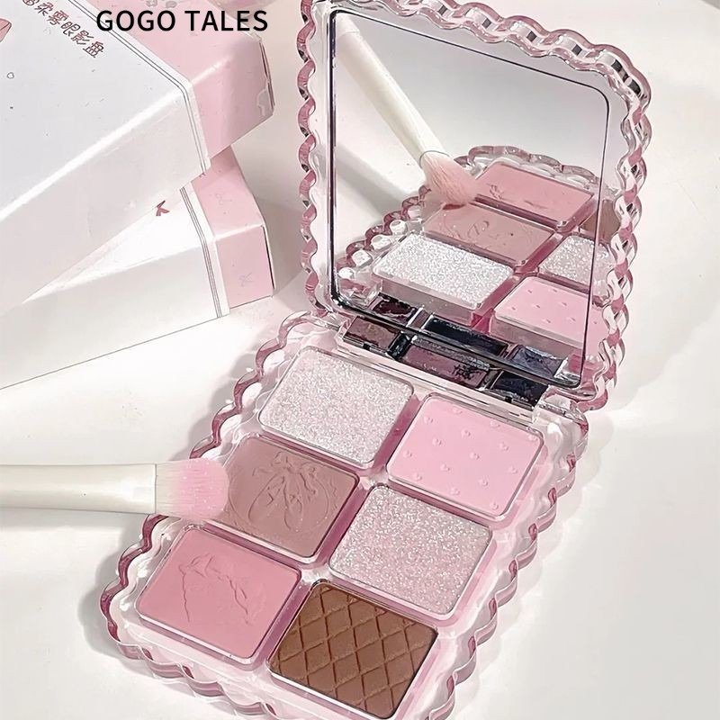 GOGO TALES พาเลทอายแชโดว์ Earth Color Korean Daily Light Makeup Matte Pearl สีติดทนนาน