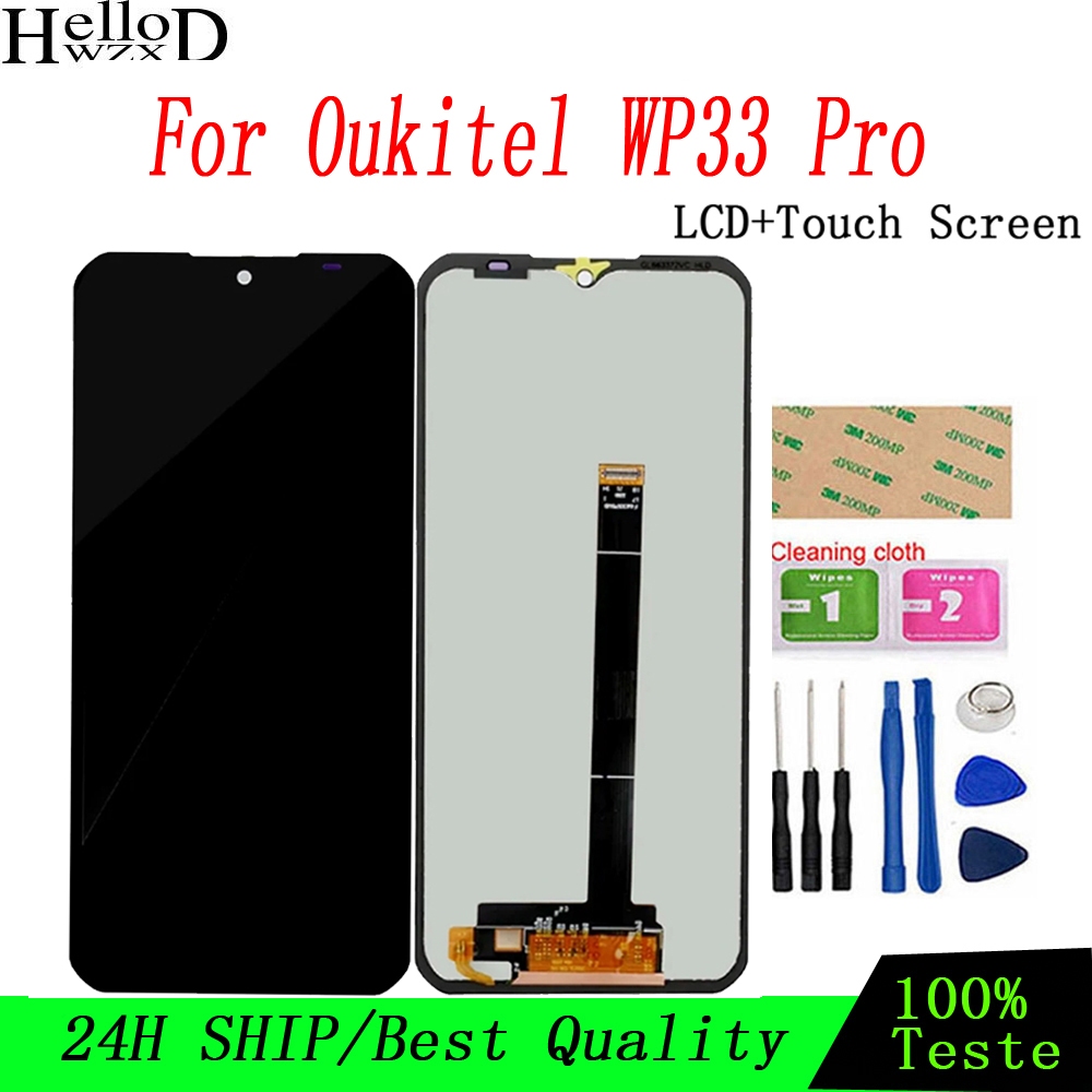Oukitel WP33Pro จอแสดงผล LCD เปลี่ยนหน้าจอสัมผัส
