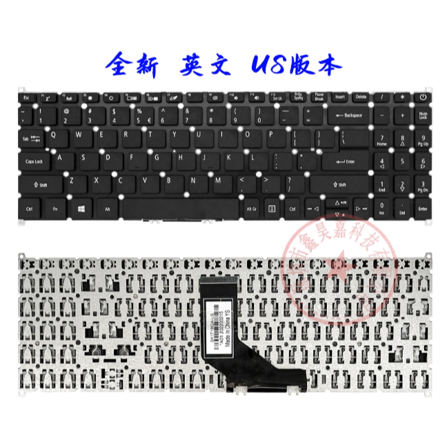 เหมาะสําหรับ Acer Acer P215-52 52G 53 53G TMP215-52 N19Q8 A515-53/A315-54/A315-55 แป้นพิมพ์โน้ตบุ๊คย