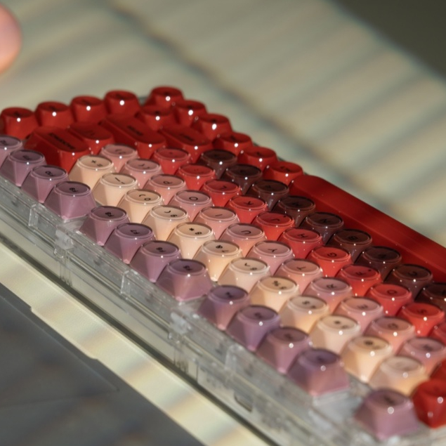 128 คีย์ Red Jelly Foundation Custom Keycaps โปรไฟล์ MOA สําหรับ Cherry Gateron MX Switches คีย์บอร์ดเกมกล