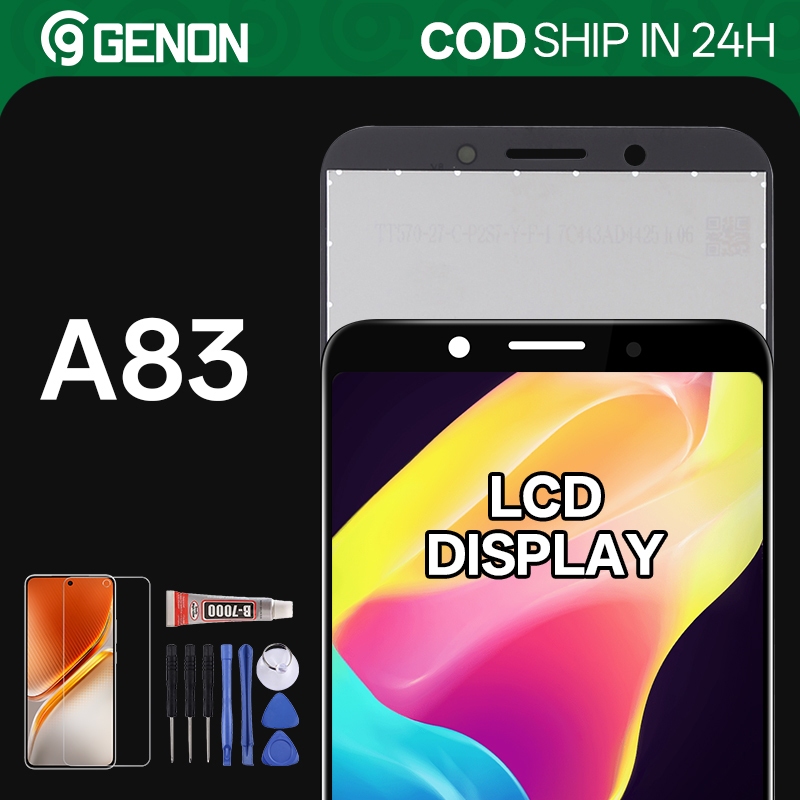 Genon LCD สําหรับชิ้นส่วนเปลี่ยนหน้าจอสัมผัสจอแสดงผล Oppo A83