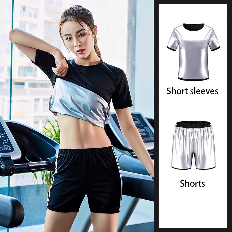 กางเกงเลกกิ้งซาวน่าสำหรับผู้หญิง ออกแบบเพื่อออกกำลังกายและโยคะ เอวสูง กระชับและระบายเหงื่อดี