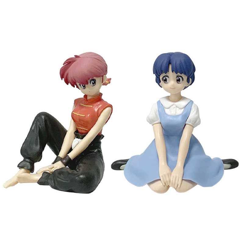 1 ชิ้น 10 ซม.ญี่ปุ่นอะนิเมะ Ranma ½ รูปท่านั่ง Tendou Akane Ranma Nibun-no-Ichi PVC ตัวเลขการกระทําตุ๊กตาของเล่นของขวัญ