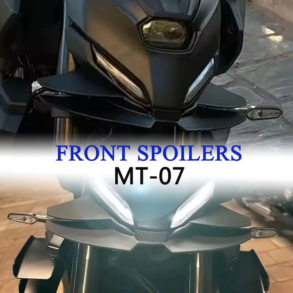 สําหรับ YAMAHA MT07 MT 07 2025 รถจักรยานยนต์ Downforce Winglet Aerodynamic Wing สปอยเลอร์ด้านหน้าชุด