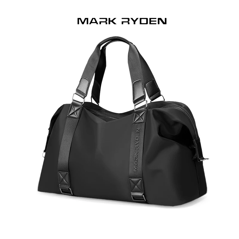 MARK RYDEN กระเป๋าเดินทาง ทรงโท้ท กันน้ํา ความจุขนาดใหญ่ สีดำ