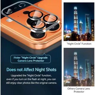 WSKEN ฟิล์มกล้องกันรอยขีดข่วนโปร่งใสสําหรับ iPhone 17 Pro Max, ครอบคลุมเต็มรูปแบบ, ฟิล์มป้องกันเลนส์แบบบูรณาการสําหรับ iPhone 17 Pro/17/16, HD Clarity, 2 แพ็ค
