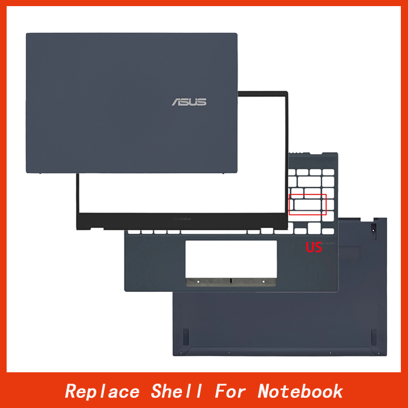 98% ใหม่สําหรับ ASUS ZenBook UX325E UM325U UX325J JA U3700J Lcd ปกหลัง Top Case/Bezel/Palmrest/ด้านล