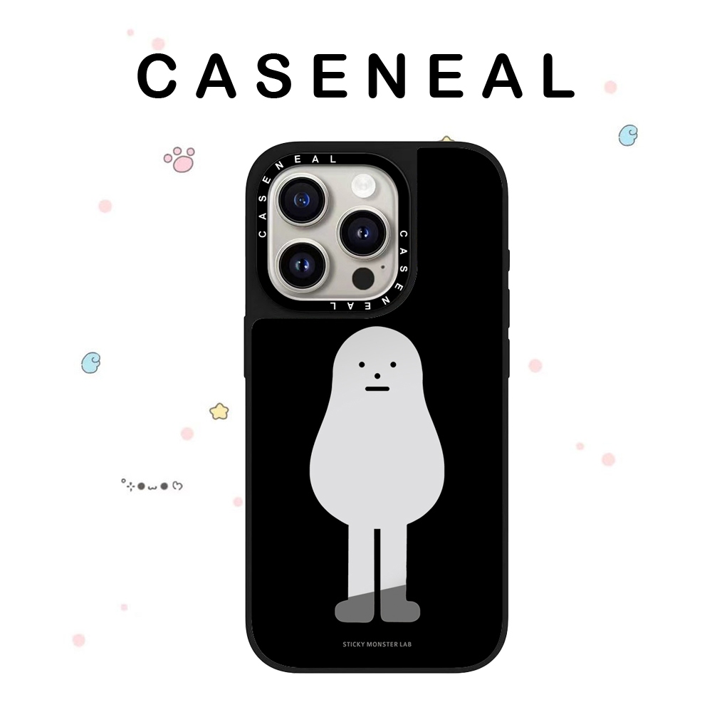 CASENEAL Little Monster คุณภาพสูงกระจกเคสโทรศัพท์เหมาะสําหรับiPhone 17ProMax 17pro 17 air 16promax 16 15promax 15 14promax 13 13Promaxแฟชั่นAnti Drop Hard Case