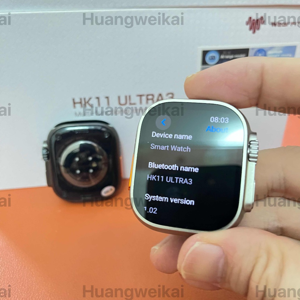 2025 AI สมาร์ทนาฬิกา HK11 ultra3 max จริง AMOLED 49 มม.ไร้สายชาร์จ BT โทรชาย NFC 2025 Smartwatch 4GB