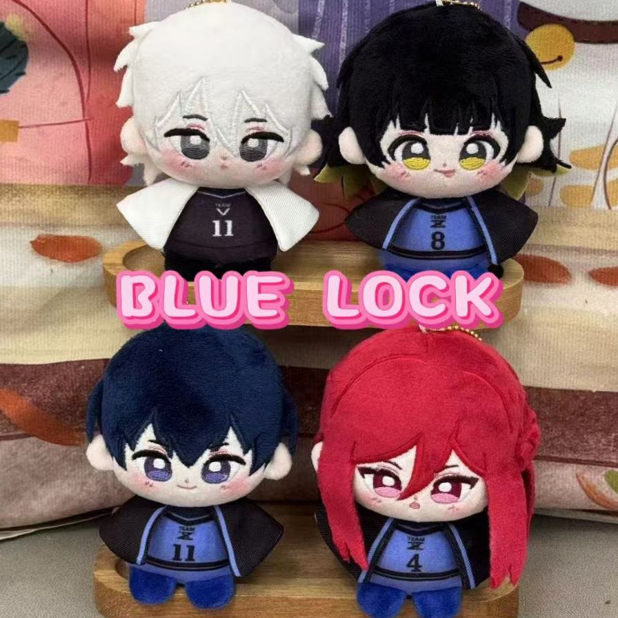 Anime BLUE LOCK ตุ๊กตา Plush น่ารัก Isagi Yoichi Bachira Meguru Nagi Seishiro ตุ๊กตาของเล่นพวงกุญแจ 