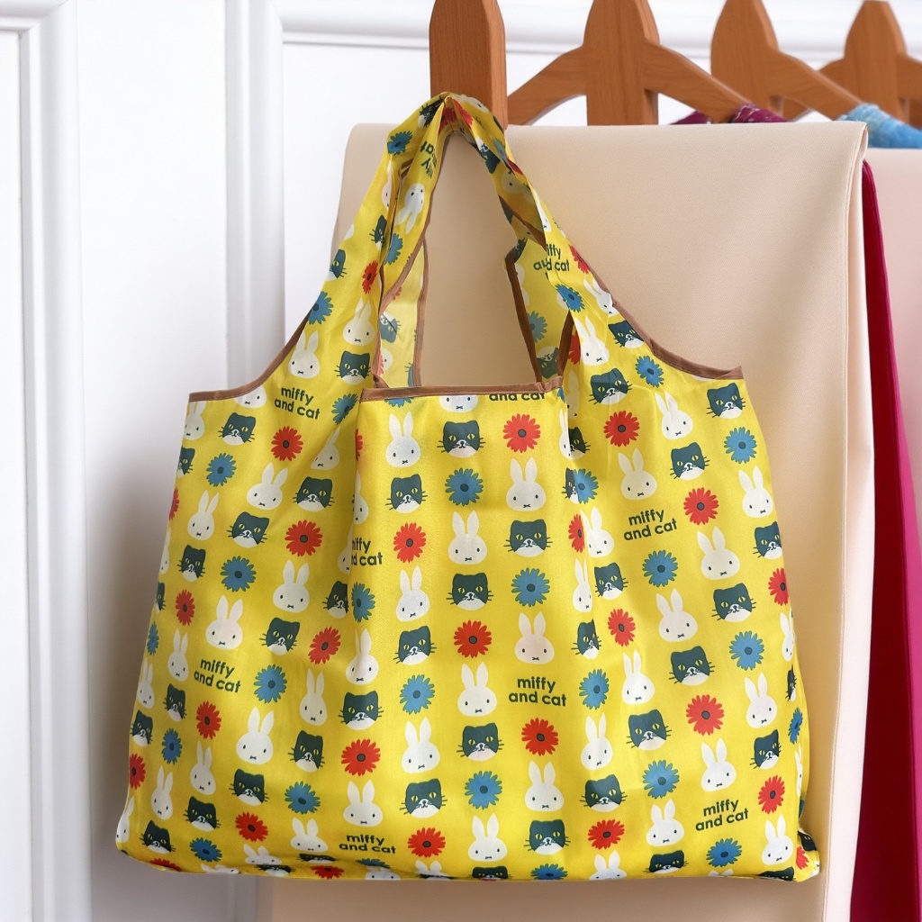 Kapplin🧸Miffy กระเป๋าช้อปปิ้งพับได้  กระเป๋าเป็นมิตรกับสิ่งแวดล้อม - รูปที่ 4