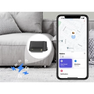 VOCOlinc Slim TAG Card Tracker, Ultra Thin Bluetooth Finder สําหรับกระเป๋าสตางค์, คีย์, กระเป๋าเป้สะพายหลัง ฯลฯ, กันน้ํา IP67, iOS เท่านั้น