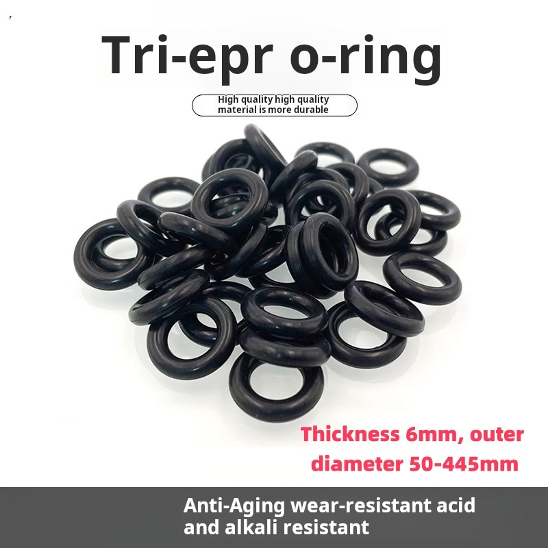 EPDM EPDM O-Ring ความหนา 6 มม.เส้นผ่านศูนย์กลางภายนอก 50-445 มม.แหวนปิดผนึก & * - *