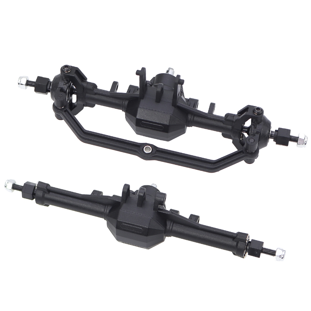 Trx4m พลาสติกด้านหน้าและด้านหลังเพลาชุดพร้อม Servo Mount สําหรับ 1/24 Traxxas Trx-4m RC Crawler อะไห