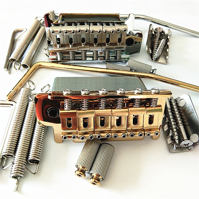 6 สายกีตาร์ไฟฟ้า Tremolo Bridge พร้อม Tremolo Bar Chrome Block BG1003 SD597