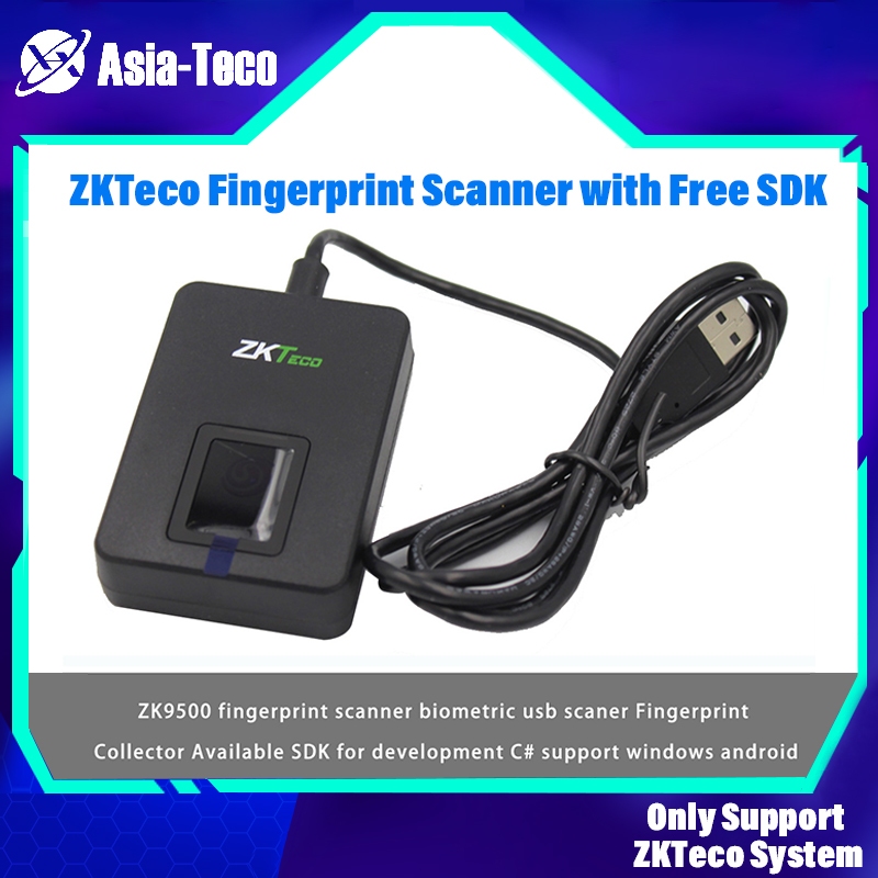 Windows Android Zk9500 หรือ Live10R เครื่องอ่านลายนิ้วมือ USB Scaner เซ็นเซอร์ลายนิ้วมือ Biometric