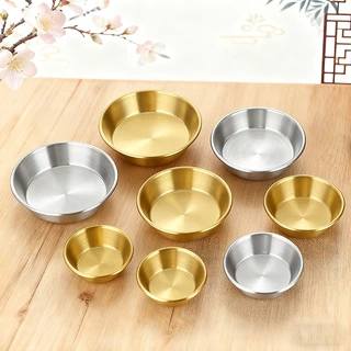 ⭐️ส่งจากกรุงเทพ ⭐️ถ้วยสเตนเลส จานสเตนเลส304 ขนาดเล็ก สไตล์เกาหลี/สไตล์ตะวันตก | ใช้ได้สำหรับซอส/เครื่องเทศ/น้ำจิ้ม ซอสมะเขือเทศ/พริกไทยดํา/ซอสถั่วเหลือง บนโต๊ะอาหาร