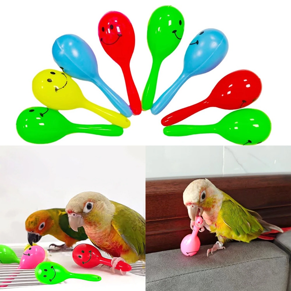 Parrot Rattle ค้อนทราย Sand Ball Bird Bites Wisdom การฝึกอบรมแบบโต้ตอบของเล่นอุปกรณ์สัตว์เลี้ยง