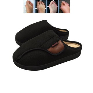 ฤดูหนาวผู้ชายที่อบอุ่นผู้หญิงรองเท้าแตะกว้างกว้างศัลยกรรมกระ…