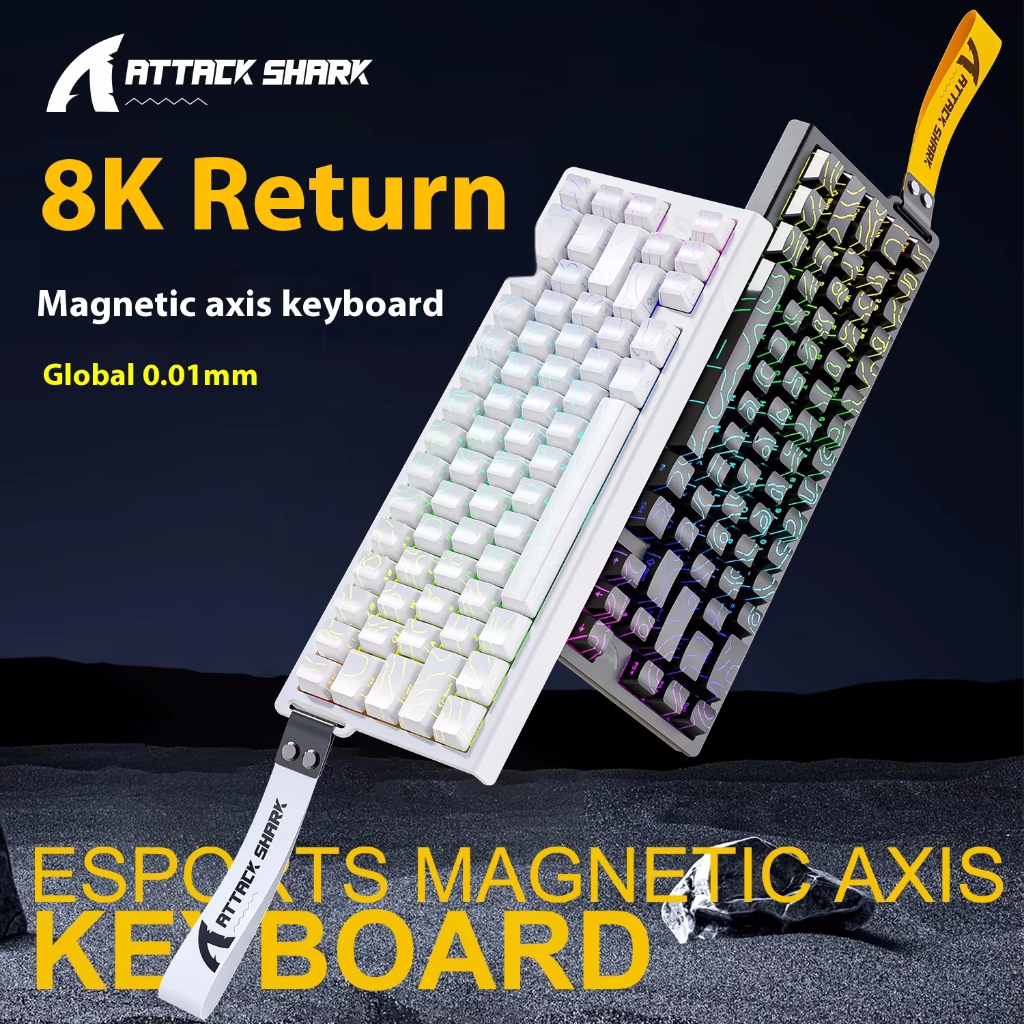 Attack Shark X68HE Magnetic Switch Mechanical Keyboard แบบมีสาย Ultra Low Latency Esports FPS คีย์บอ