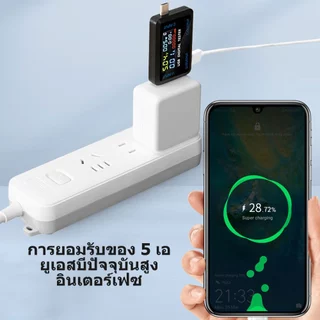 DC4.5-36V 0-8A มัลติฟังก์ชั่นจอแสดงผลดิจิตอลแรงดันไฟฟ้าและแอมป์มิเตอร์เครื่องทดสอบความจุ USB + อินเทอร์เฟซ Type-C
