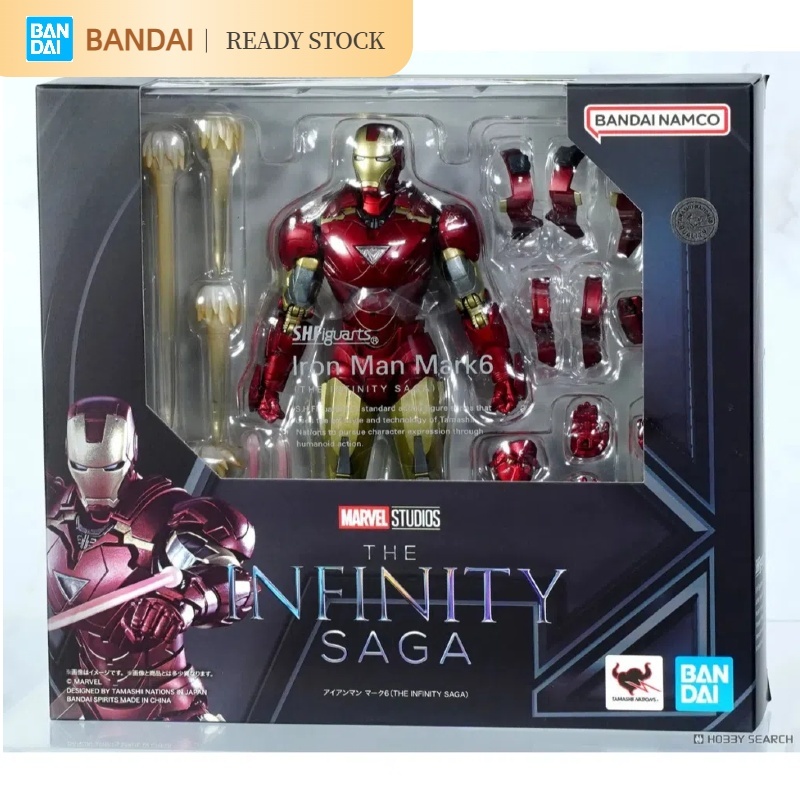 [คลังสินค้าพร้อม] BANDAI/BANDAI สินค้าใหม่ SHF Iron Man MK6 เคลื่อนย้ายได้