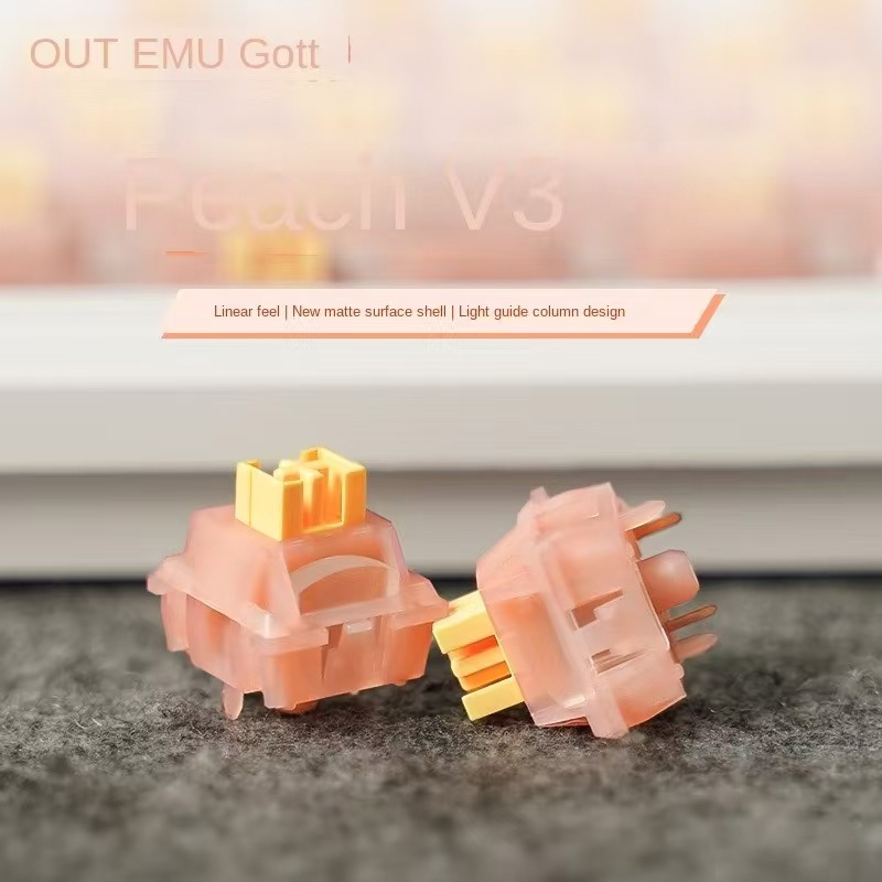 1 ชิ้น Outemu Silent Tactile/Linear Switch Light Guide Factory Lube สําหรับคีย์บอร์ดแบบกลไก