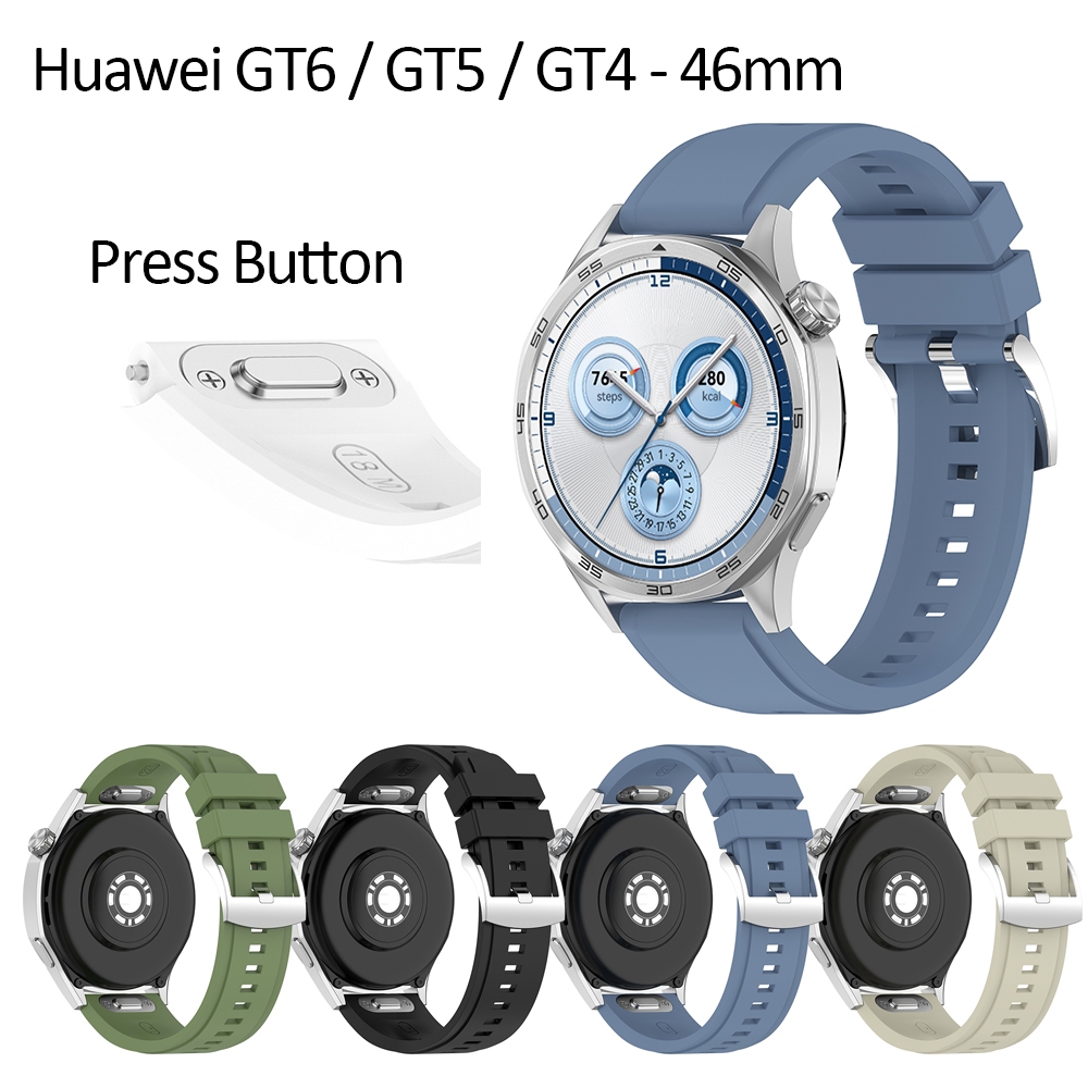 สําหรับ Huawei Watch GT6 GT5 Pro GT4 46 มม.คลาสสิกปุ่มกดอย่างรวดเร็วสายรัดสมาร์ทวอทช์