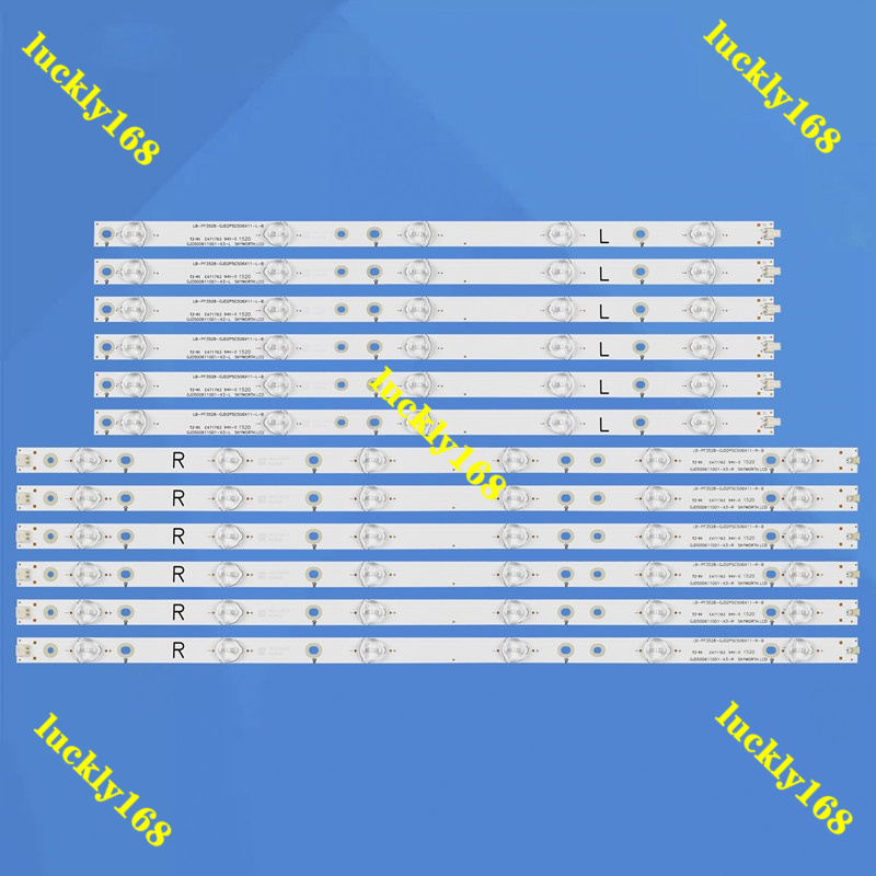 ใหม่ 12PCS LED Strip สําหรับ LC-50LE570X LC-50LE450M LC-50LE460X LC-50LB370U LC-50LB261U LC-50LB371U